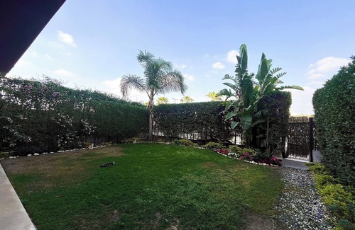 Sheikh Zayed City Apartment | A boho ground-floor apartment with garden view in a quiet area neighborhood