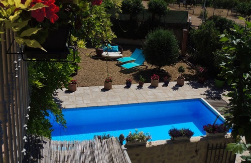 Neffies House | A character stone house with private heated swimming pool.