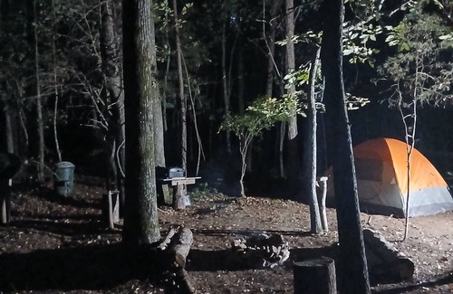 Lancaster RV Rental | A crackling campfire, a creek & deer outside your tent & we have a nature trail!