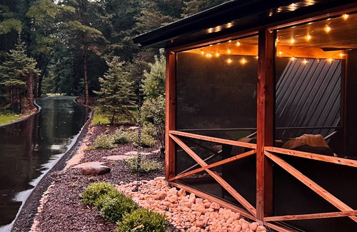 Fish Creek House | A-Frame in the woodsn3-bedroom with loft in delightful Fish Creek with WiFi, AC