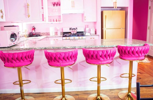 West New York Apartment | A Pink Wonderland 20 Minutes from Manhattan NYC