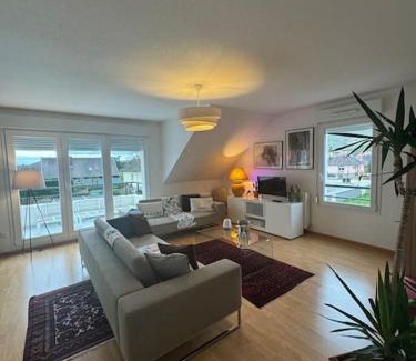 Wintzenheim Apartment | A2 pas de Colmar terrasse,parking