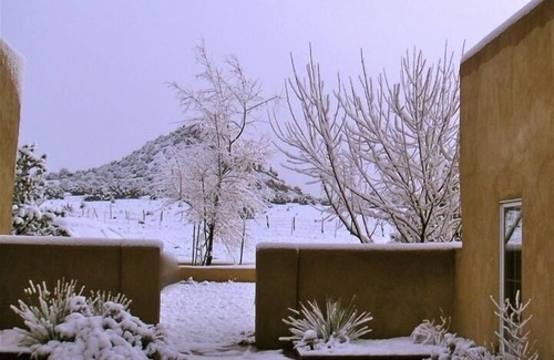 Medanales House | Abiquiu on the Mesa/ Designer Adobe Deluxe Vacation Home.
