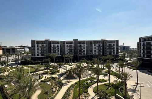 New Cairo Apartment | Access-lux smart home with garden and shared pool