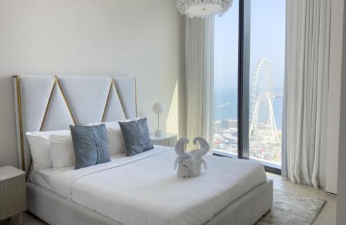 Dubai Marina Apartment | ADDRESS BEACH RESORT Residence Million Dollar View 45th floor DXB AIRPORT VIP Shuttle