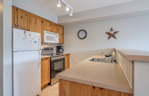 Silver Star Mountain Apartment | Affordable Fully Equipped Creekside Studio - Shared Hot Tub and Laundry