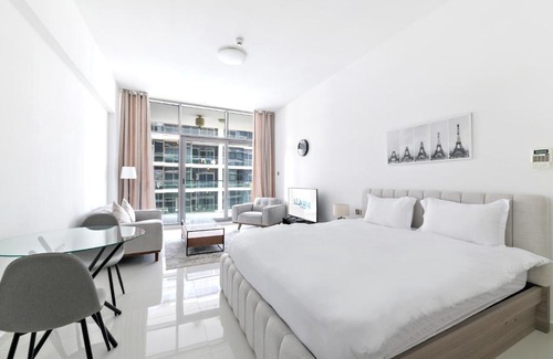 Dubai Apartment | ALiving Luxury Studio Apartment at DAMAC Hills 504