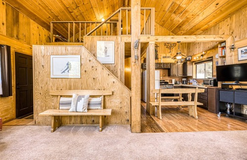 Taos Ski Valley Cabin | Amazing A-frame with mountain-view deck - walk to lifts, fireplace, dog-friendly