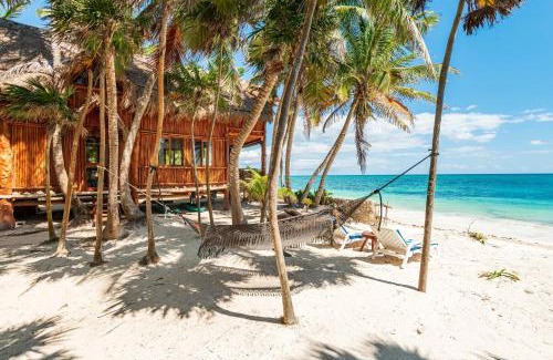 Chacchoben House | Amazing ECO Palapa at Private Beach in Sian Kaan.