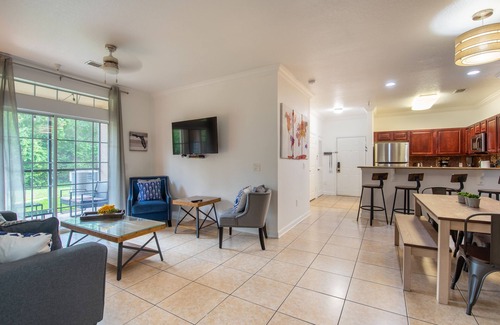 Four Corners Condo | Amazing Mediterranean Resort! Spacious 2 bed + 2 bath Condo! 10 mins to Disney!