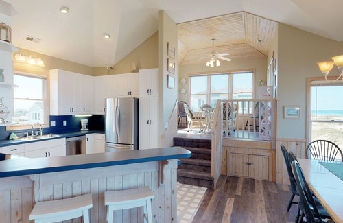 Corolla House | Amazing Ocean Views, pool table,14x28 pool, hot tub, 4x4