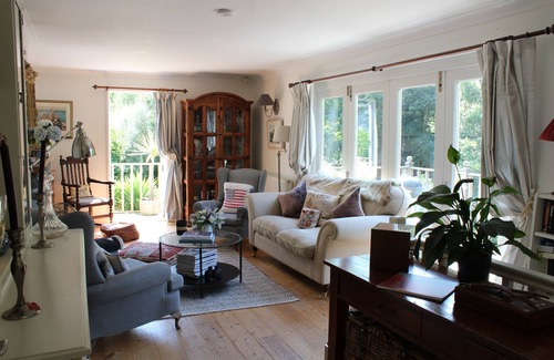 St Just House | Amazing sea views, large terrace & lush gardens