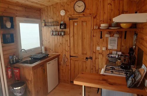 Malltraeth House | Anglesey new modern shepherds hut with spa hot tub