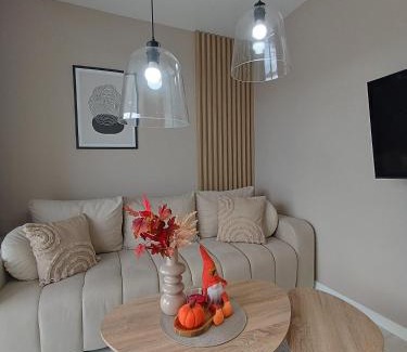 Biskupiec Apartment | Apartament z 2 sypialniami - Nova Ludova - blisko 2 jezior