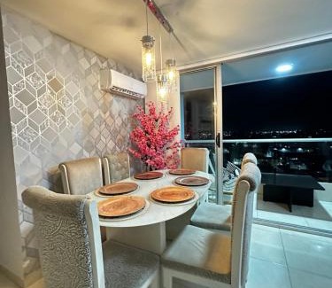 Boston Apartment | Apartamento exclusivo en el norte Barranquilla amoblado ,3 parqueadero privados ,3 habitaciones privadas con aire acondicionado recepción 24 horas piscinas gym vista al río