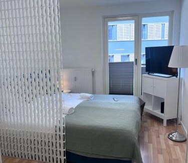 Altstadt Apartment | Aparthotel an der Schlachte-Bremen City-Boxspringbett -free parking