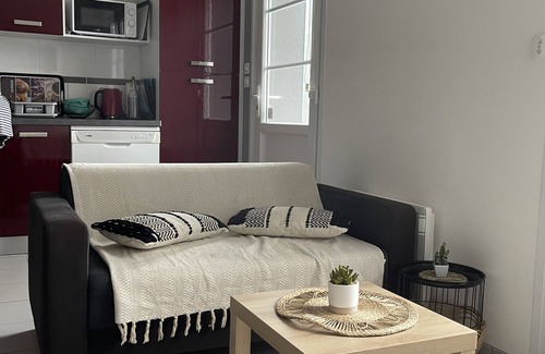 Barneville-Carteret Condo | Apartment 150 m from the beach with large terrace and enclosed garden.