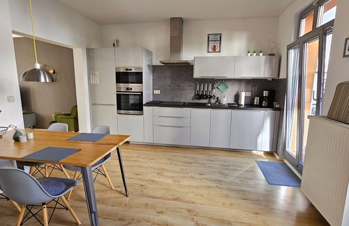 Schwerin Apartment | Apartment 'Am Stadthafen' with Balcony and Wi-Fi