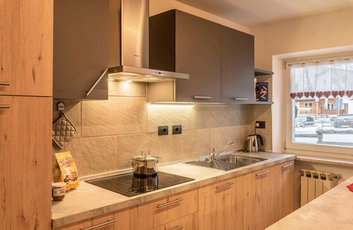 Canazei Apartment | Apartment 'Betites 1' with Mountain View, Shared Garden and Wi-Fi