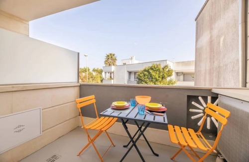 Otranto Apartment | Apartment 'Biancomare Otranto - Apt 2' with Balcony, Wi-Fi and Air Conditioning
