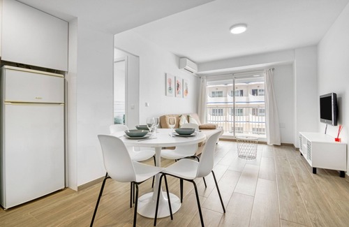 Grau i Platja Apartment | Apartment 'Bonaire' with Sea View, Shared Pool and Private Terrace
