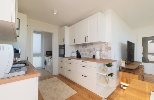 Marienleuchte Apartment | Apartment Heimathafen - sea view. Sauna. Exclusive.
