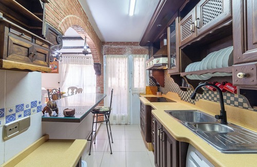 Roquetas de Mar Apartment | Apartment "Holiday" with Sea View, Shared Garden & Wi-Fi