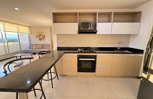 Armenia Apartment | Apartment in Fundadores with balcony, pool, sauna