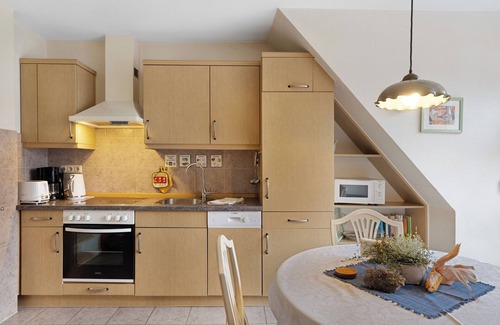 Nordstrand Apartment | Apartment 'Mühlenblick' with Private Terrace, Shared Garden and Balcony