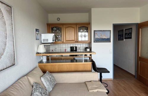 Schilksee Apartment | Apartment - Olympia Hotel Schilksee with sunny balcony and parking lot near the beach