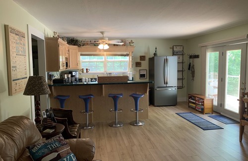 Hiawassee Apartment | Apartment on Lake Front property- deep water pontoon/boat slip and swimming dock