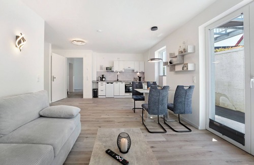 Hohwacht Apartment | Apartment 'Ostseerauschen - Blaue Welle' with Private Terrace and Wi-Fi