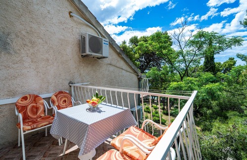 Srebreno Apartment | Apartment & Rooms Papa - Studio Apartment with Balcony and Partial Sea View