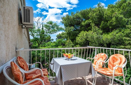 Srebreno Apartment | Apartment & Rooms Papa - Studio Apartment with Balcony and Partial Sea View