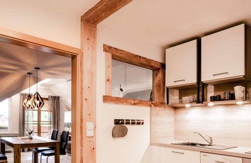 Pidingerau Apartment | Apartment Schlossblick, chic, modern 5 star 61 m², kitchen, bedroom, balcony