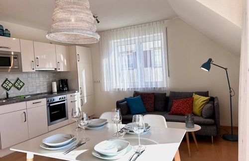 Langenargen Apartment | Apartment Strandgut - lakeside maisonette apartment with parking space and south-facing balcony