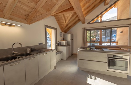 Valloire Apartment | Apartment 'Strato 12' with Mountain View, Private Terrace and Wi-Fi