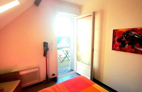 Barneville-Carteret Apartment | Apartment with terraces 200m from the beach!