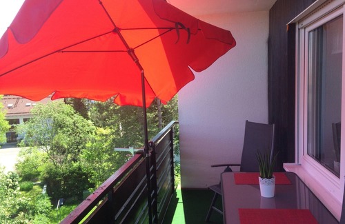 Prien am Chiemsee Apartment | Apartment with east-facing balcony, mountain view, quiet, 36sqm