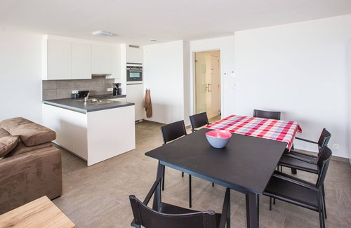 Westende Apartment | Apartment with hinterland views