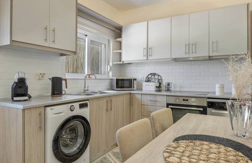 Mastichari Apartment | Apartment 'With Private Pool No 2' with Private Garden, Wi-Fi and Air Conditioning