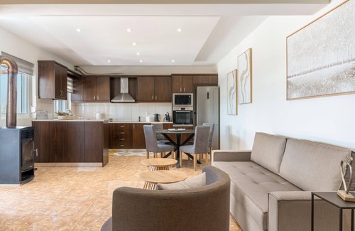 Mastichari Apartment | Apartment 'With Private Pool No 3' with Private Garden, Wi-Fi and Air Conditioning