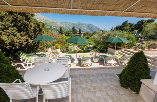 Srebreno House | Apartments & Rooms Jokovic-Standard Double Room with Terrace and Partial Sea View