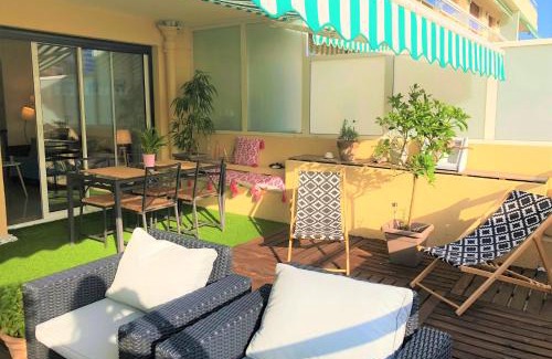 Riou - Petit Juas - Av de Grasse Apartment | Appartement Cosy Calme Central-Terrasse Proche Palais