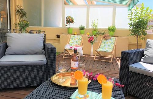 Riou - Petit Juas - Av de Grasse Apartment | Appartement Cosy Calme Central-Terrasse Proche Palais