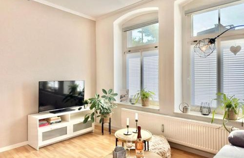 Bautzen Apartment | Appartement "STADTGEFLÜSTER" im Zentrum, inkl Stellplatz, 2 Betten, Babybett, Balkon, gratis Kaffee und Tee, WLAN
