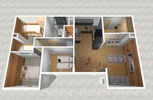 Genos Apartment | Appartement T4 8 couchages spacieux et cosy au pied des pistes