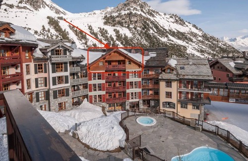 Arc-1950 Apartment | Arc 1950, Hameau du Glacier, Top floor, 65m2, Fireplace, South-facing balcony, Swimming pool
