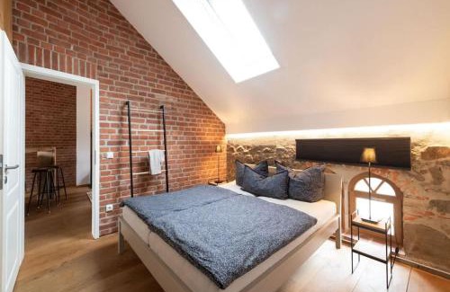 Buhlau Apartment | Architektenwohnung mit Sauna und Whirlwanne, Badeteich - Nähe Sächsische Schweiz, Dresden