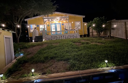 Rio Hondo Cabin | Arroyo City cabin with private lighted fishing dock. BBQ pits and back deck.